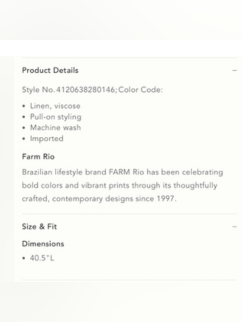 Farm Rio x Anthropologie Smocked Printed Maxi Skirt, Size L - Picture 14 of 14